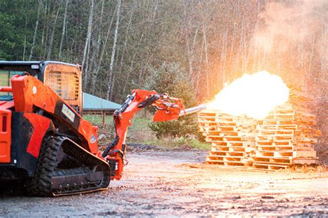 skid steer mounted flame thrower|VIRAL VIDEO: The Skid Steer Mounted Flamethrower.